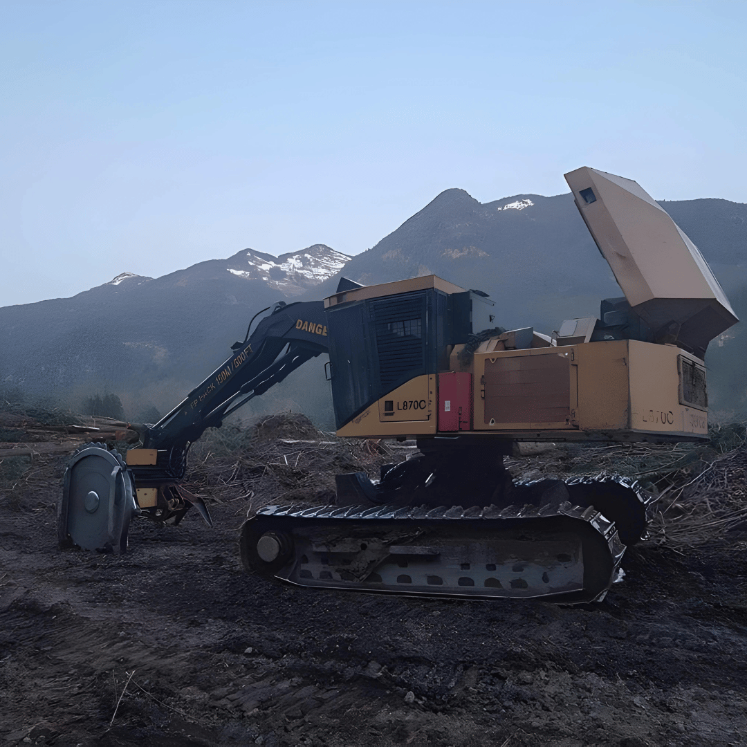 parked-feller-buncher